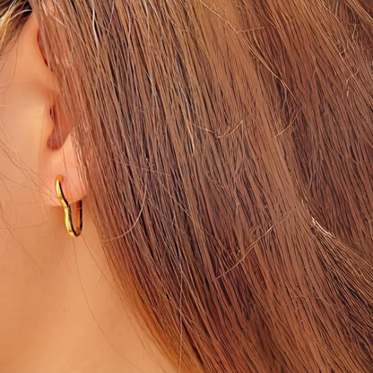 Golden Heart Earrings