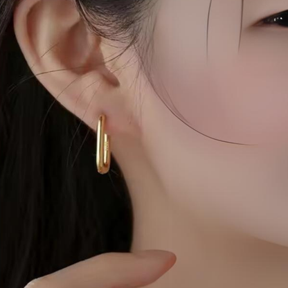 Golden Hoop Earrings