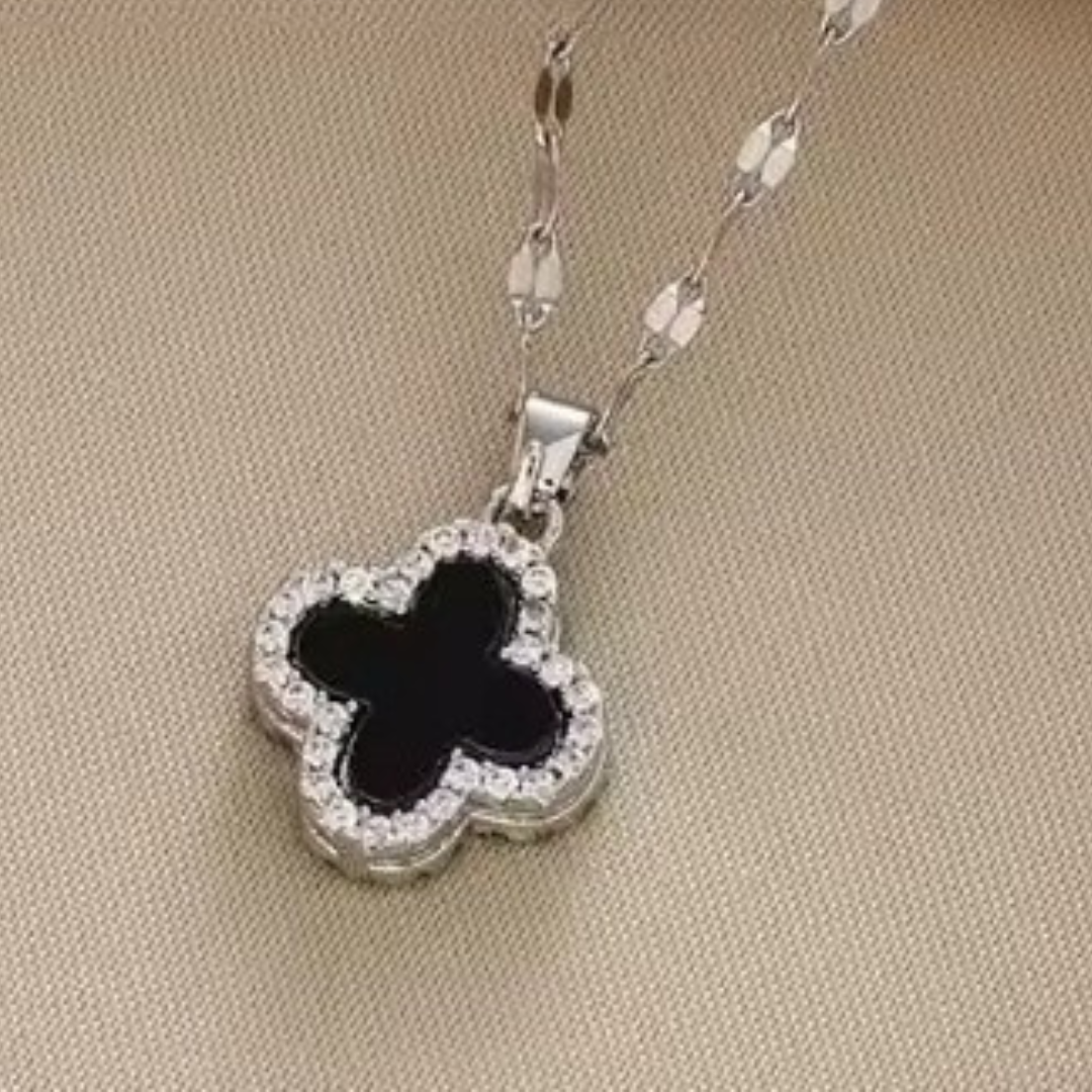 Black And White Necklace (reversible pendent)