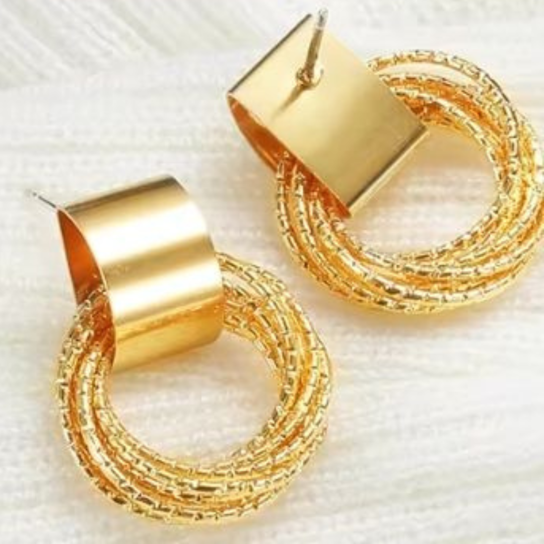 Golden Minimal Earrings