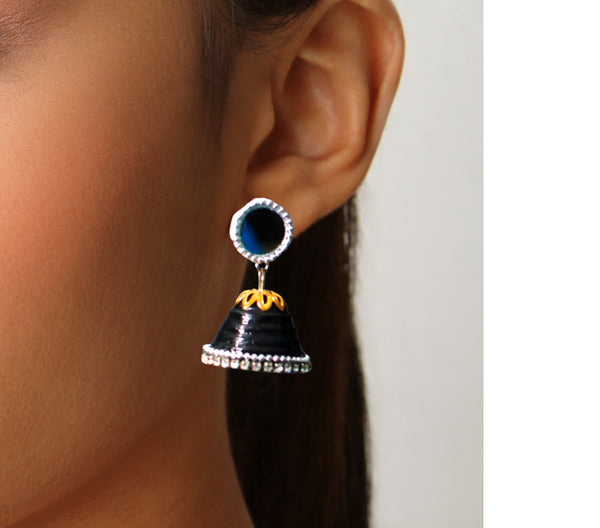 Buy Jhumki Jhumka Oxidised Earring German Silver Oxidized Dangler Earring  Boho Earring Indian Ethnic Black Oxidized Round Jhumka Online in India -  Etsy | Making jewelry for beginners, Fancy jewellery, Fancy jewellery  designs