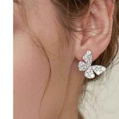 Butterfly Studs Statement Earrings