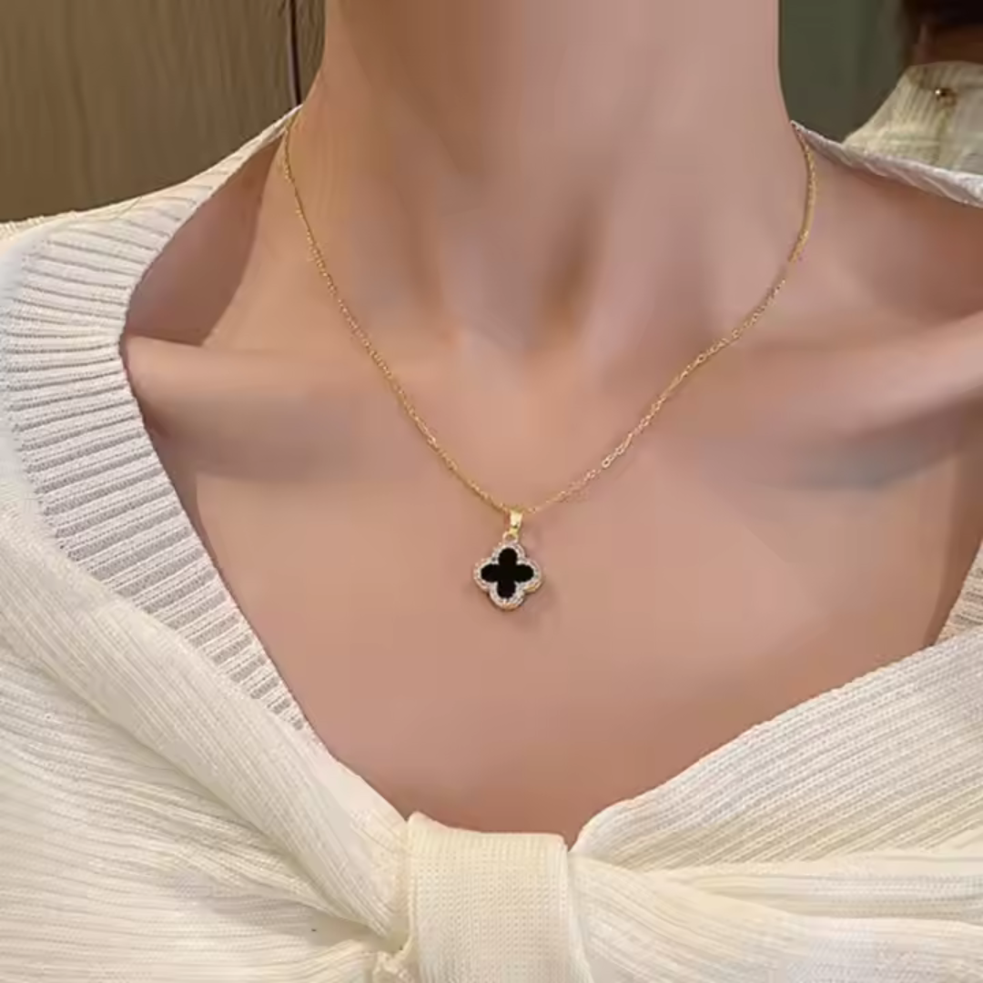 Black And White Necklace (reversible pendent)