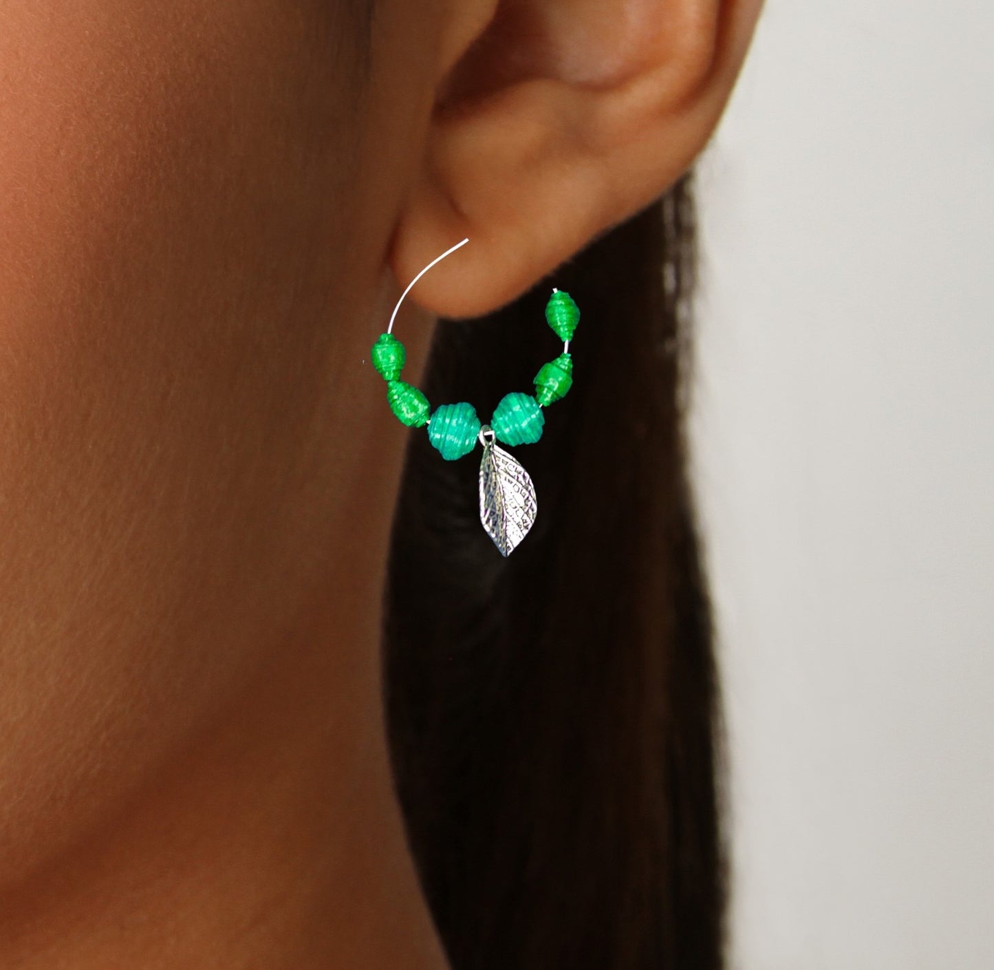 Jiva Earrings, Handpainted : Handmade