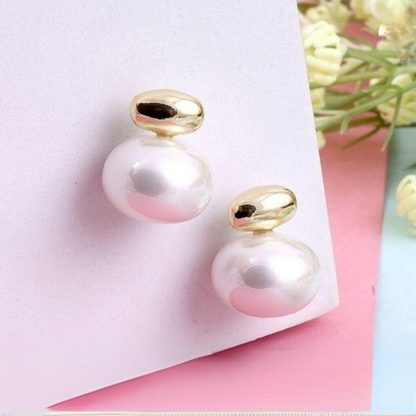 Pearl and Golden Earrings