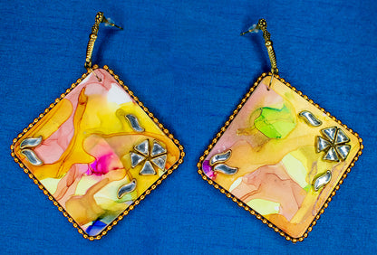 Rohini Fluid Earrings : Handmade