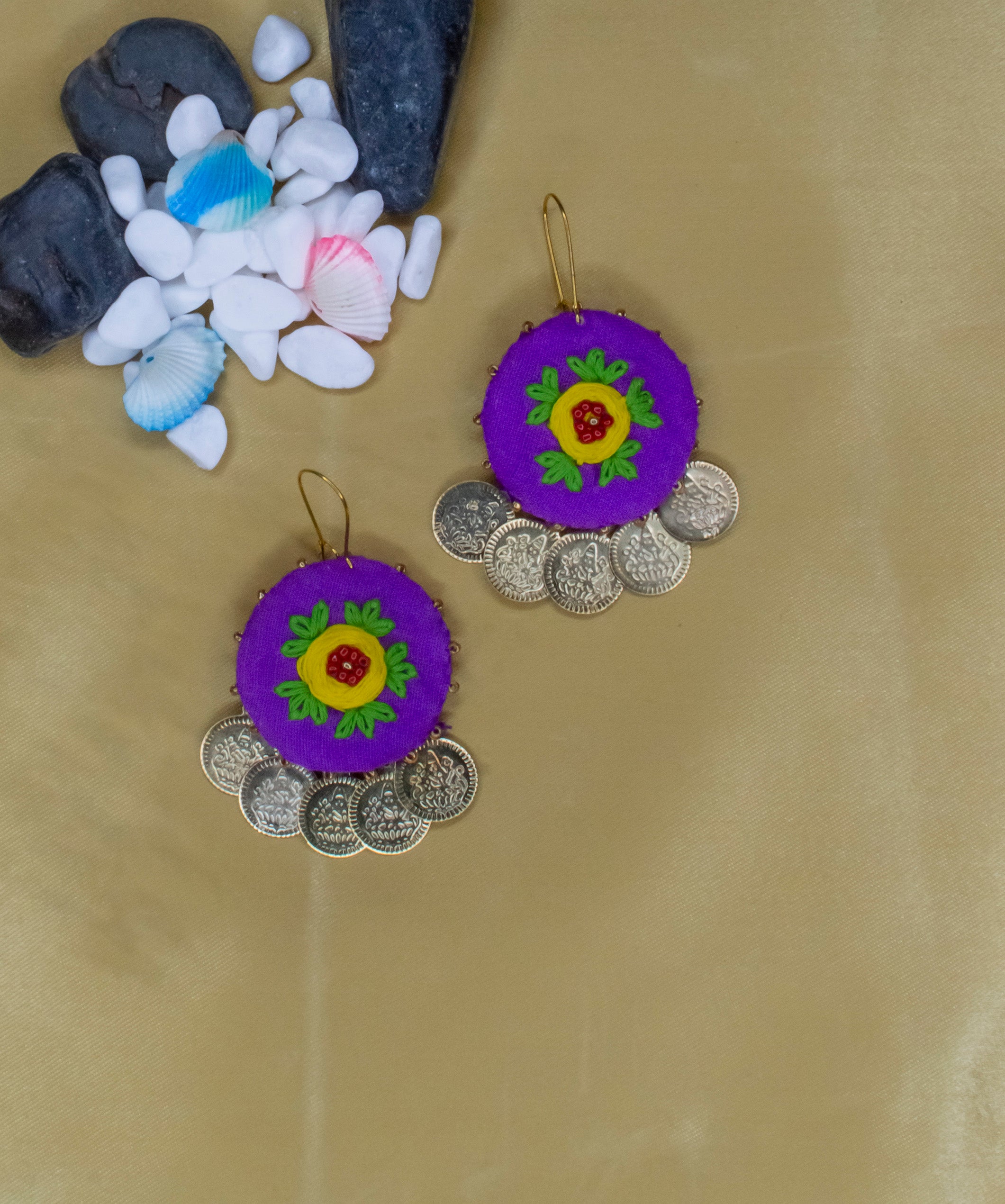 Spiral Earrings With Multicolored Handmade Paper Beads – Nietas Jewelry &  Artwork