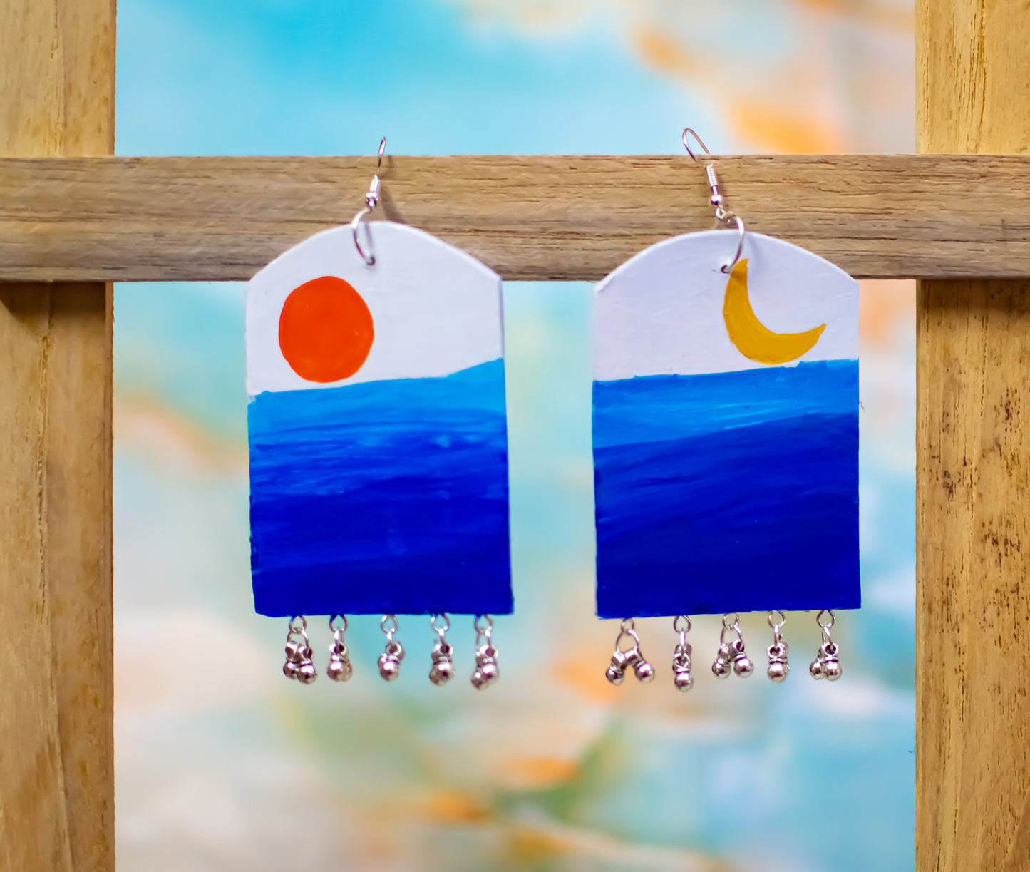 Handmade Jewellery - Handpainted Earrings