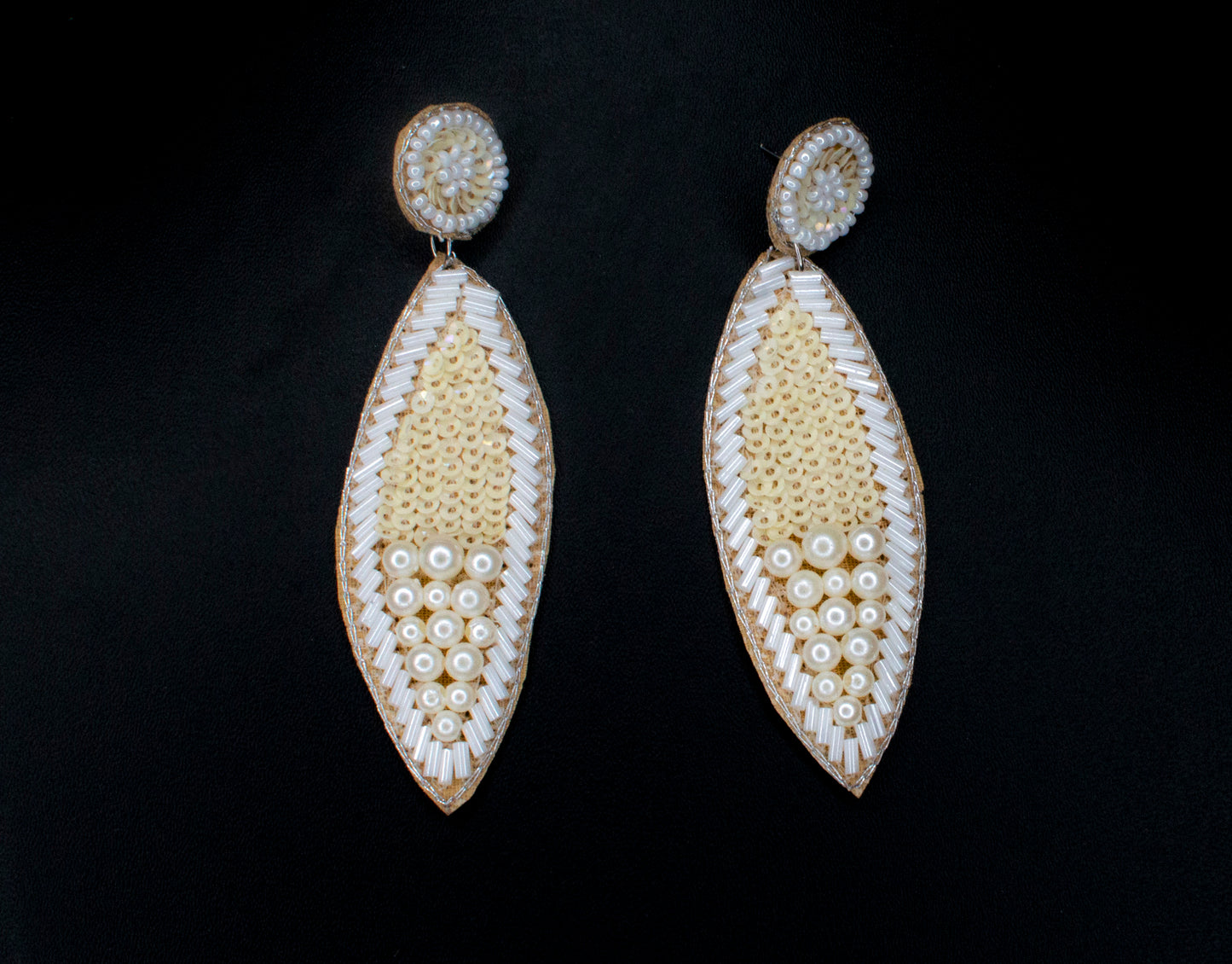 Khushbu Embroidered Earrings : Handmade